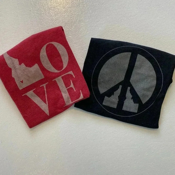 Love Peace and Idaho Canerican Tee - Picture 1 of 7